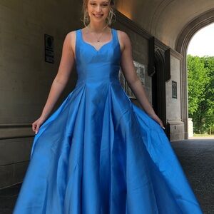 blue prom dress